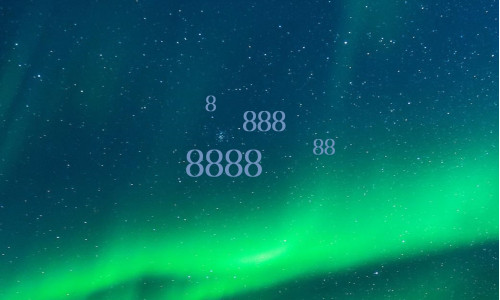 NUMBER 8, 88, 888 JA 8888 NÄGEMINE NING SELLE SÕNUM SINU INGLITELT