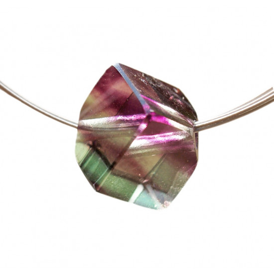 FLUORITE with a hole cube JEWELRY FLUORITE with a hole cube JEWELRY