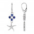 KÜANIIT kõrvarõngad rippuvad meritäht (hõbe 925)