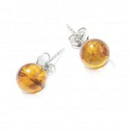 MEREVAIK kõrvarõngad täpp (hõbe 925) MEREVAIK kõrvarõngad täpp (hõbe 925)