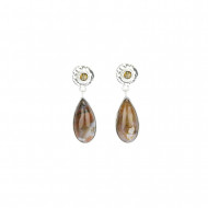 OOKEANI JASPIS kõrvarõngad (hõbe) 