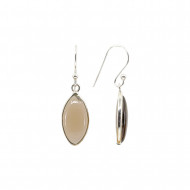 SUITSKVARTS kõrvarõngad leht (hõbe)