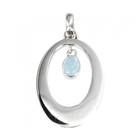 AQUAMARINE pendant (silver 925) JEWELRY AQUAMARINE pendant (silver 925) JEWELRY