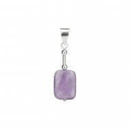 AMETÜST ripats ristkülik (hõbe)