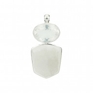 DRUZY AHHAAT ja MÄEKRISTALL ripats (hõbe)