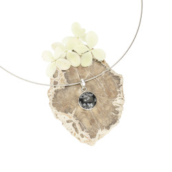 LUMIOBSIDIAAN ripats ümmargune (hõbe 925) LUMIOBSIDIAAN ripats ümmargune (hõbe 925)