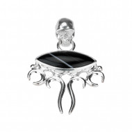 MUST AHHAAT ripats pealuu (hõbe)