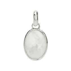 PÄRLIKARP ripats ovaalne (hõbe)