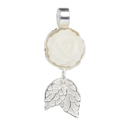 PÄRLIKARP ripats roos (hõbe 925)