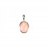 РОЗОВЫЙ ОПАЛ кулон овальный (серебро 925)