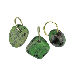 RUBIIN-TSOISIIT ripats suure rõngaga (hõbe 925)