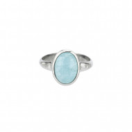 AKVAMARIIN sõrmus (hõbe)