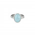 AKVAMARIIN sõrmus (hõbe)
