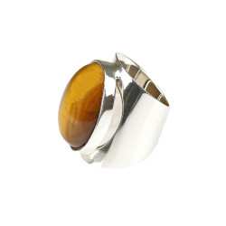 TIIGRISILM sõrmus ovaalne (hõbe 925)