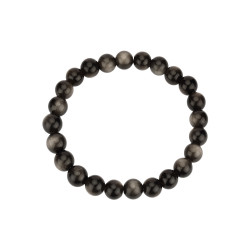 HÕBEOBSIDIAAN käekett (pärl 8 mm) HÕBEOBSIDIAAN käekett (pärl 8 mm)