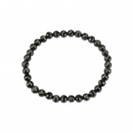 MUST TURMALIIN käekett tahutud (pärl 6 mm)