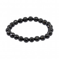 MUST TURMALIIN käekett tahutud (pärl 8 mm)