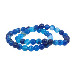 SININE AHHAAT käekett (pärl 8 mm)