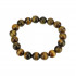 ТИГРОВЫЙ ГЛАЗ браслет (жемчужина 10 мм)