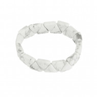 БЕЛЫЙ ГОВЛИТ браслет треугольник 