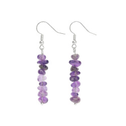 AMETÜST kõrvarõngad chips (metall)