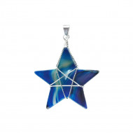 SININE AHHAAT ripats täht (metall)