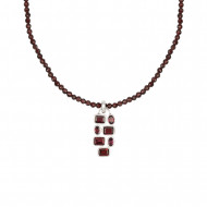 GRANAAT kaelakee tahutud (hõbe)