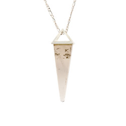 SUITSKVARTS kaelakee tipp (metall hõbetatud)