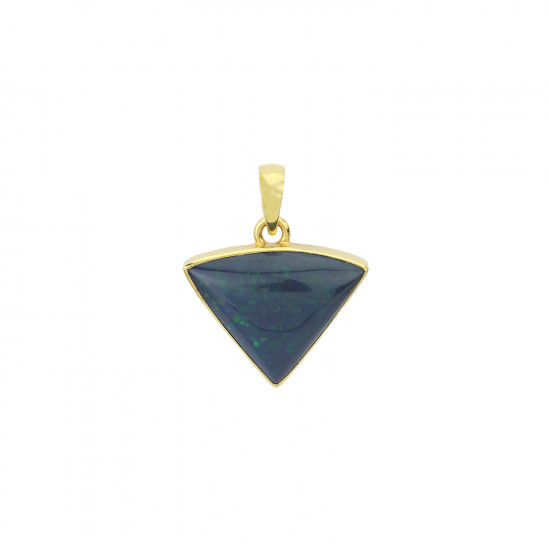 ОПАЛ кулон треугольник (золото 750) (AA-качество) ЮВЕЛИРНЫЕ ИЗДЕЛИЯ
