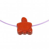 PUNANE JASPIS auguga kilpkonn