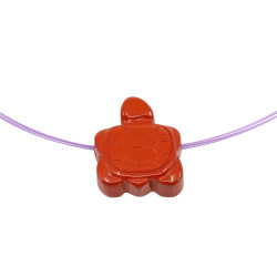 PUNANE JASPIS auguga kilpkonn