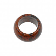 MAHAGON-OBSIDIAAN sõrmus (lai)