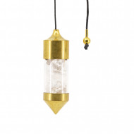 MÄEKRISTALL pendel (messing)