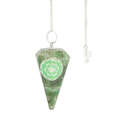 ROHELINE KVARTS pendel Südametšakra ROHELINE KVARTS pendel Südametšakra