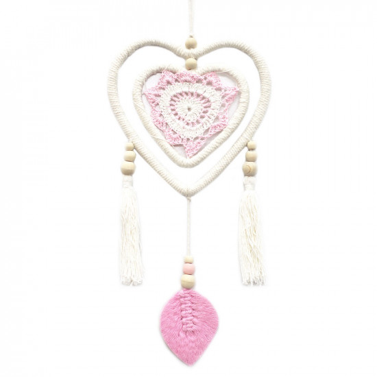 DREAM CATCHER heart (white, pink) DREAM CATCHER heart (white, pink) MAGICAL TOOLS