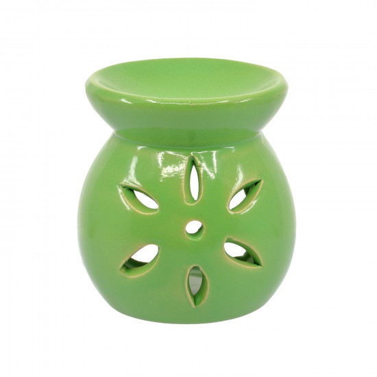 Oil Lamp Flower Green Small