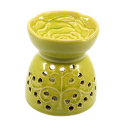 ÕLILAMP roos roheline