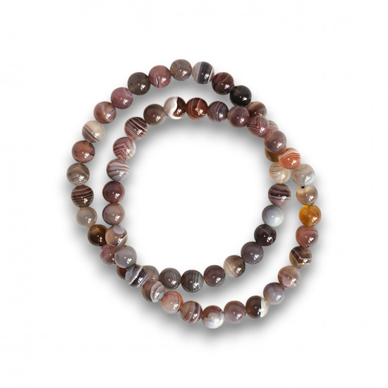 BOTSWANA AHHAAT käekett (pärl 6mm) EHTED