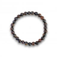 БРОНЗИТ браслет граненый (жемчуг 6 мм)