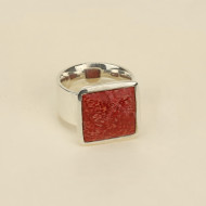 КОРАЛЛ кольцо (серебро) КОРАЛЛ кольцо (серебро)