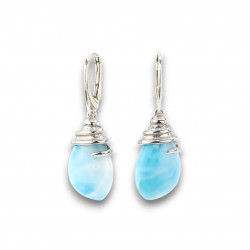 LARIMAR kõrvarõngad rippuvad tilk (hõbe) LARIMAR kõrvarõngad rippuvad tilk (hõbe)