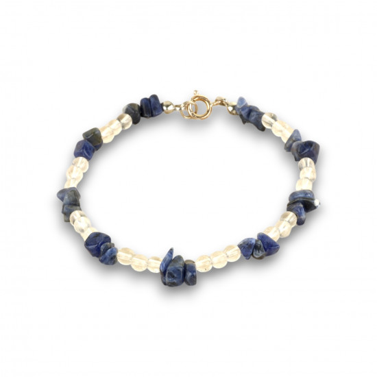 Mäekristall ja Sodaliit käekett - spirituaalseks kasvamiseks