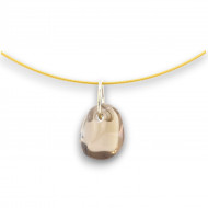 ДЫМЧАТЫЙ КВАРЦ кулон закрытая застежка (серебро)