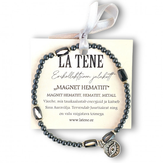 La Tene erikollektsioon jalakett "MAGNET HEMATIIT" БРЕНД LA TENE