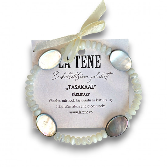 La Tene jalakett "TASAKAAL" jalakett TASAKAAL pärlikarbiga