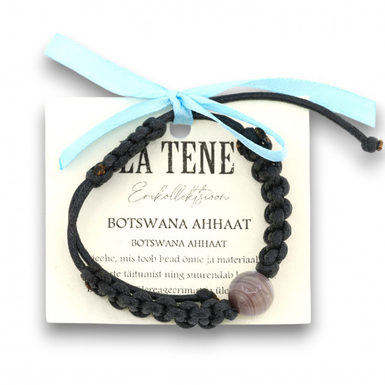 La Tene Botswana Ahhaat Käepael - Erikollektsioon Õnne ja Kaitse La Tene Botswana Ahhaat käepael, unikaalne kristall, õnne talisman, väeehe, spirituaalne kaitse