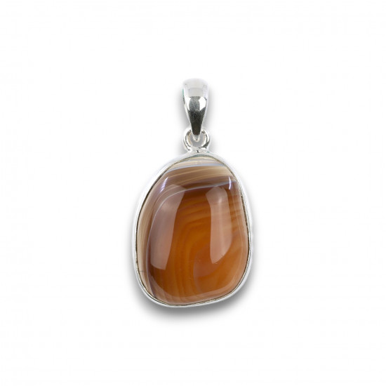 Botswana Ahhaat ripats (hõbe) – looduslik kaitsekristall | LATENE.ee