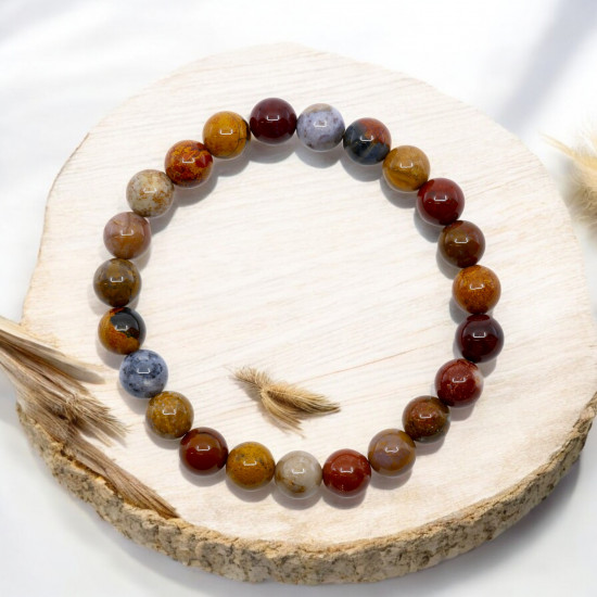 IRAI JASPIS käekett 8 mm – negatiivse energia eest kaitsev