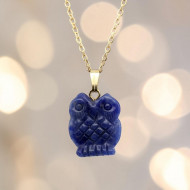 СОДАЛИТ кулон сова (металл)