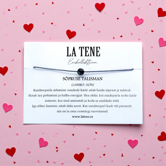LA TENE erikollektsioon käepael GABBRO "SÕPRUSE TALISMAN" БРЕНД LA TENE